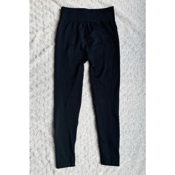 Conceited Womens Black Fleece Lined Soft Hi Rise Leggings Size Small Medium - Picture 5 of 9